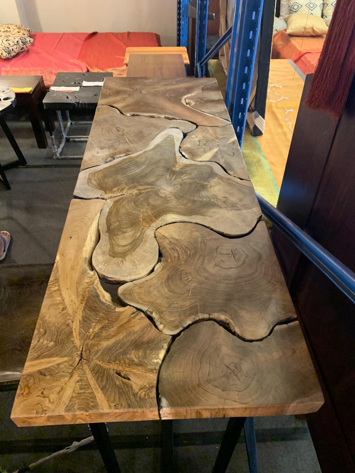 Teakroot Bar table ST 120 40 TR (Natural)