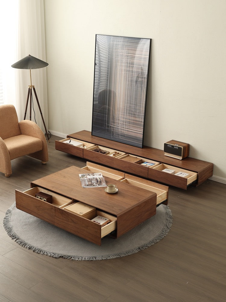 Tiffany Solid Wood TV Console Stand Entertainment Unit
