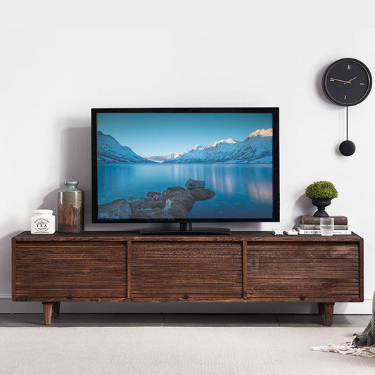 MIRACLE Solid Wood TV Stand Console Cabinet