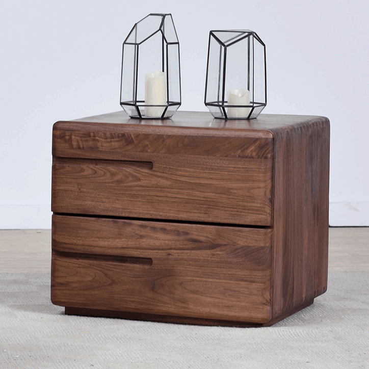 WYNTER Solid Wood Nightstand Bed side