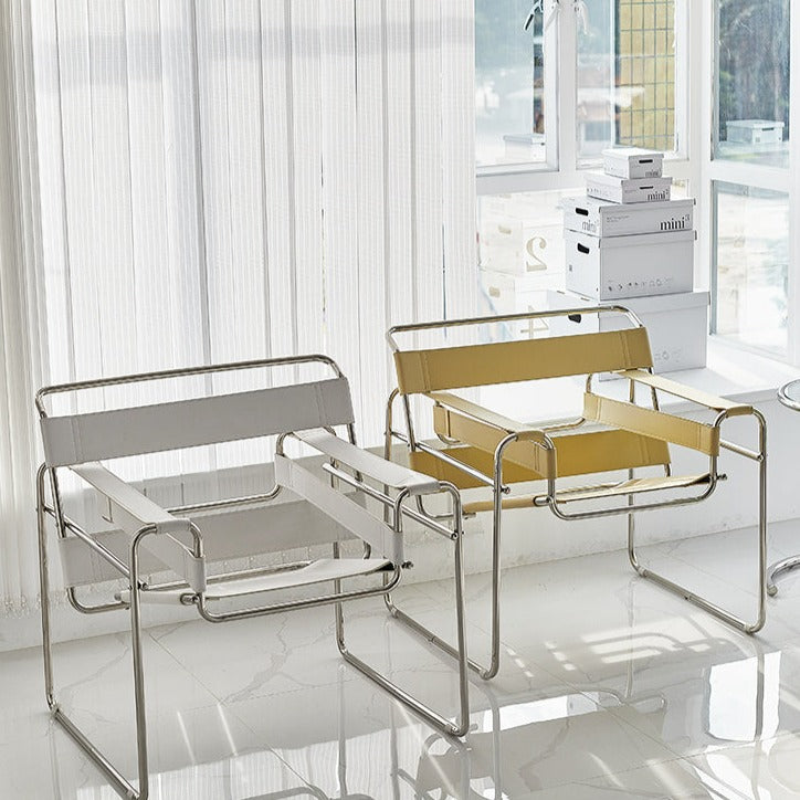 CORINNE Faux Leather Armchair Lounge Chair