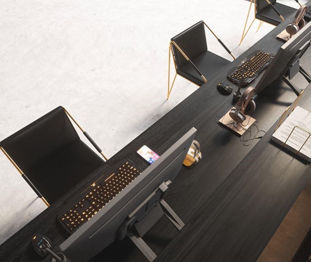 Camila Modern and Sleek Office Work Bench / Office Table / Dining Table / Cafe Table