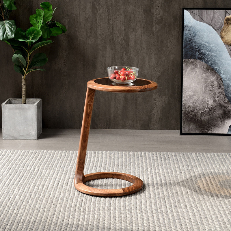 ASTRID Solid Wood Side Table Lamp Stand