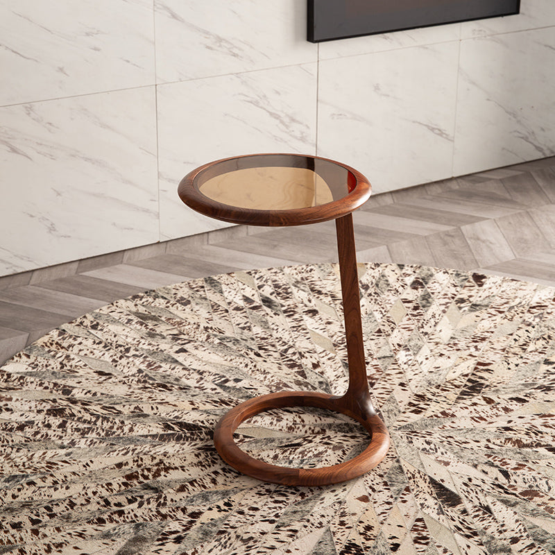 ASTRID Solid Wood Side Table Lamp Stand