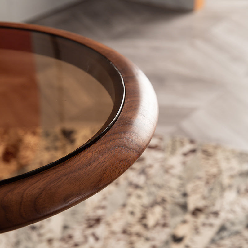 ASTRID Solid Wood Side Table Lamp Stand