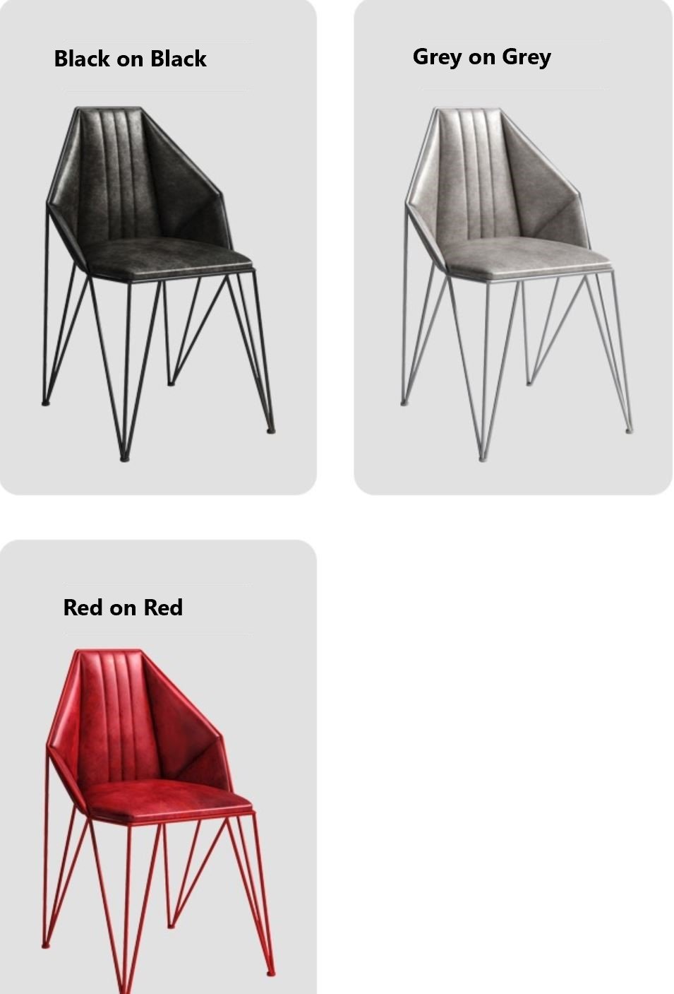 MIA Modern Sleek Dining / Cafe Chairs