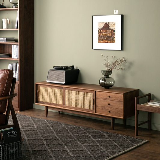 SABRINA Rattan TV Console Stand Entertainment Unit