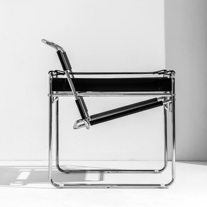 CORINNE Faux Leather Armchair Lounge Chair