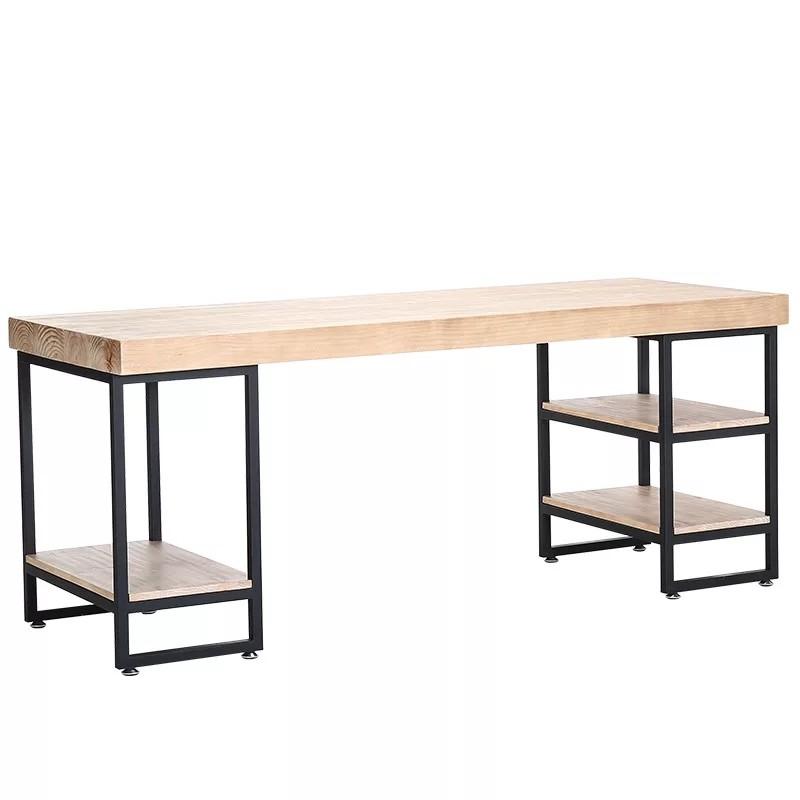 HANNAH Modern Industrial Solid Wood Office Table