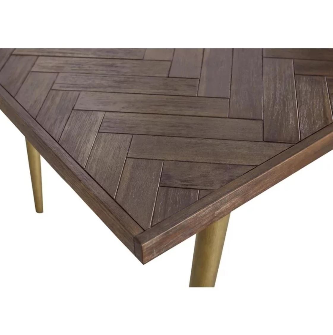 EMILIA Herringbone Acacia Dining Table