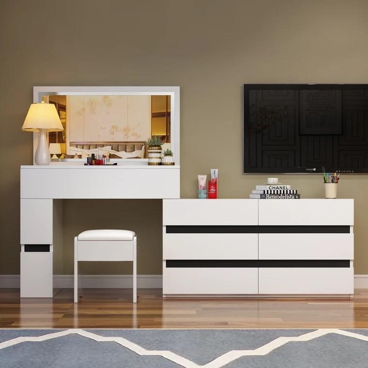 SAWYER Modern TV Console Vanity Cabinet