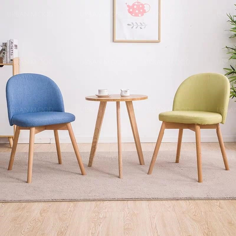 ZOE Zen Japanese Korea Fabric Dining Office Chair