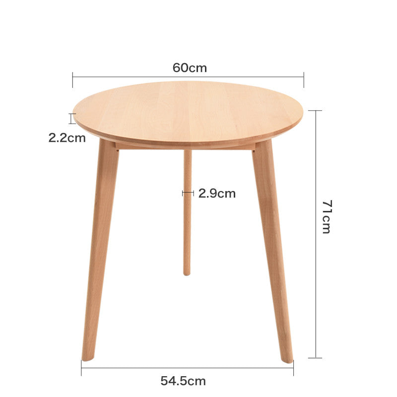 IVANNA Round Dining Table Solid Wood