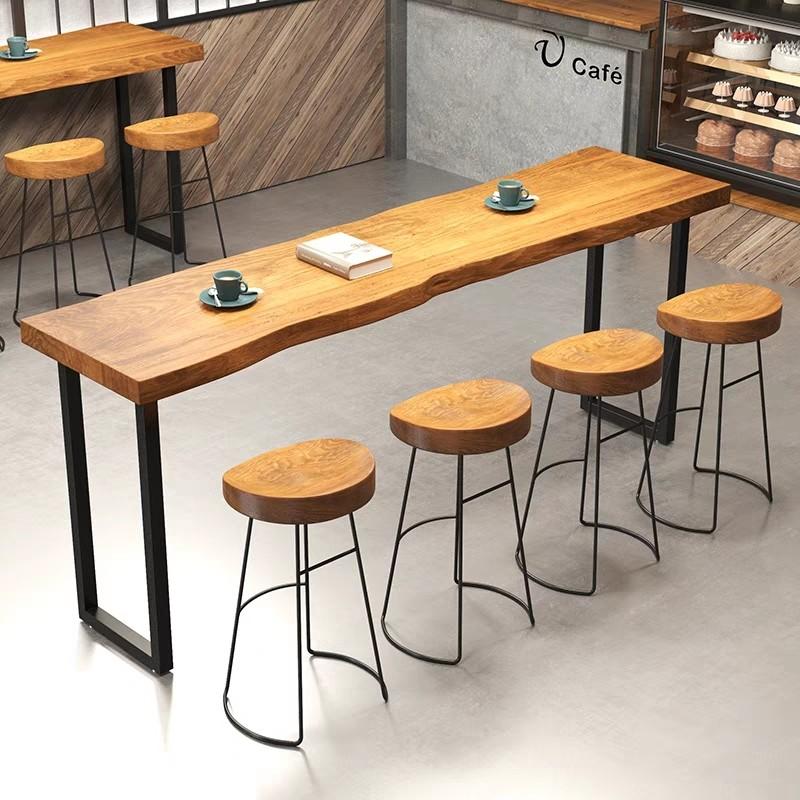 ISABELLA Rustic Industrial Wooden Bar Table or Stool