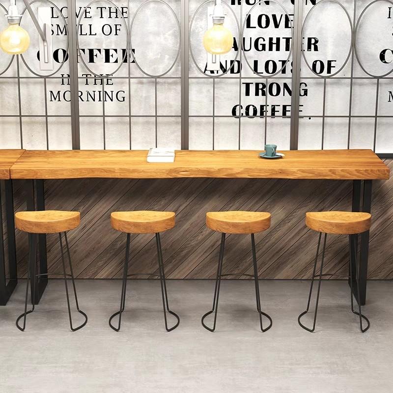 ISABELLA Rustic Industrial Wooden Bar Table or Stool