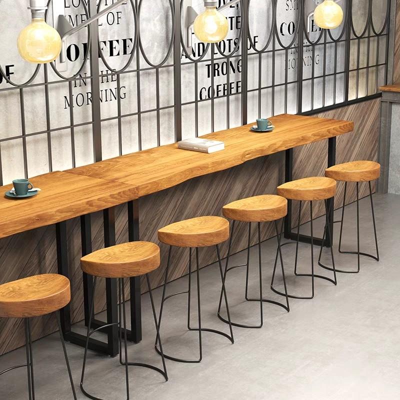 ISABELLA Rustic Industrial Wooden Bar Table or Stool
