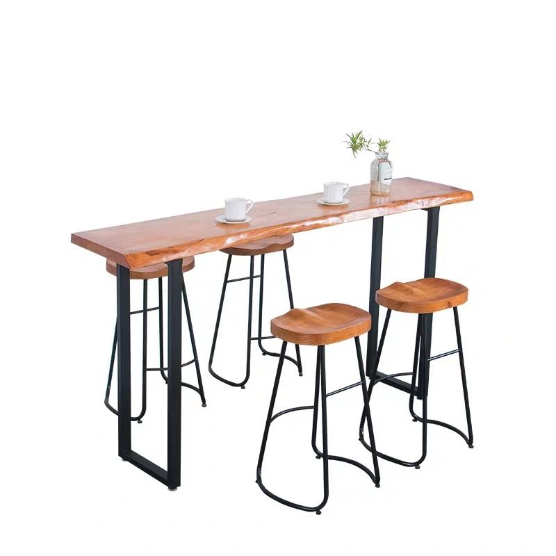 ISABELLA Rustic Industrial Wooden Bar Table or Stool
