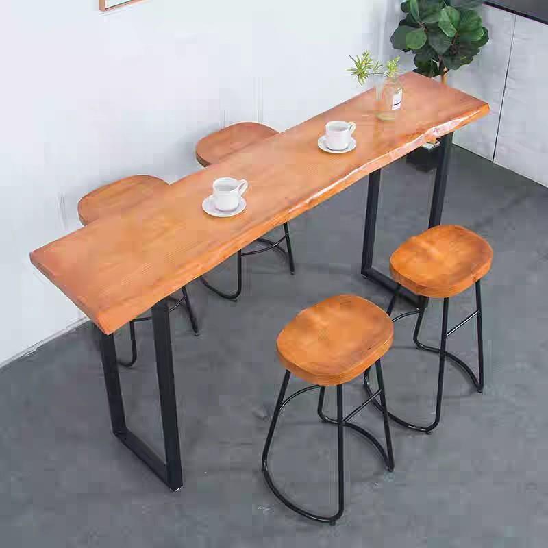ISABELLA Rustic Industrial Wooden Bar Table or Stool