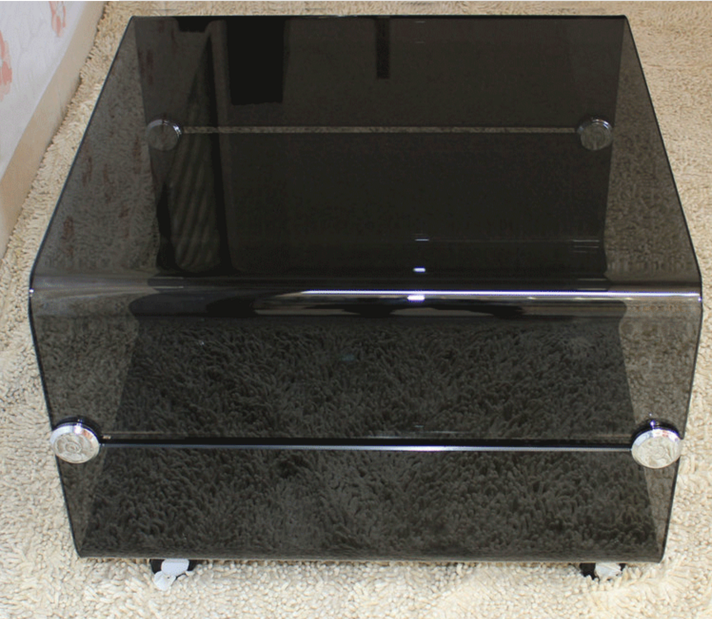 MIKEL Minimalist Designer Glass Coffee Table