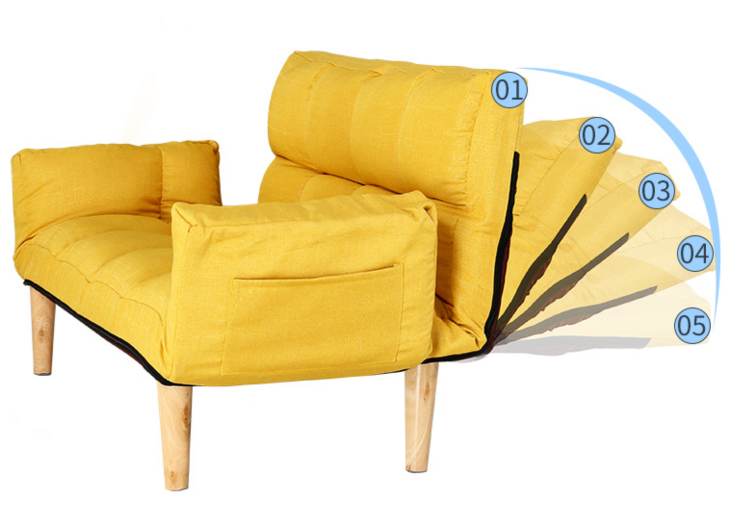 KRISTOFFER Plush Colour Pop Sofa Bed