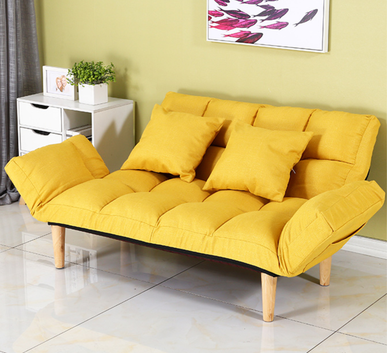 KRISTOFFER Plush Colour Pop Sofa Bed