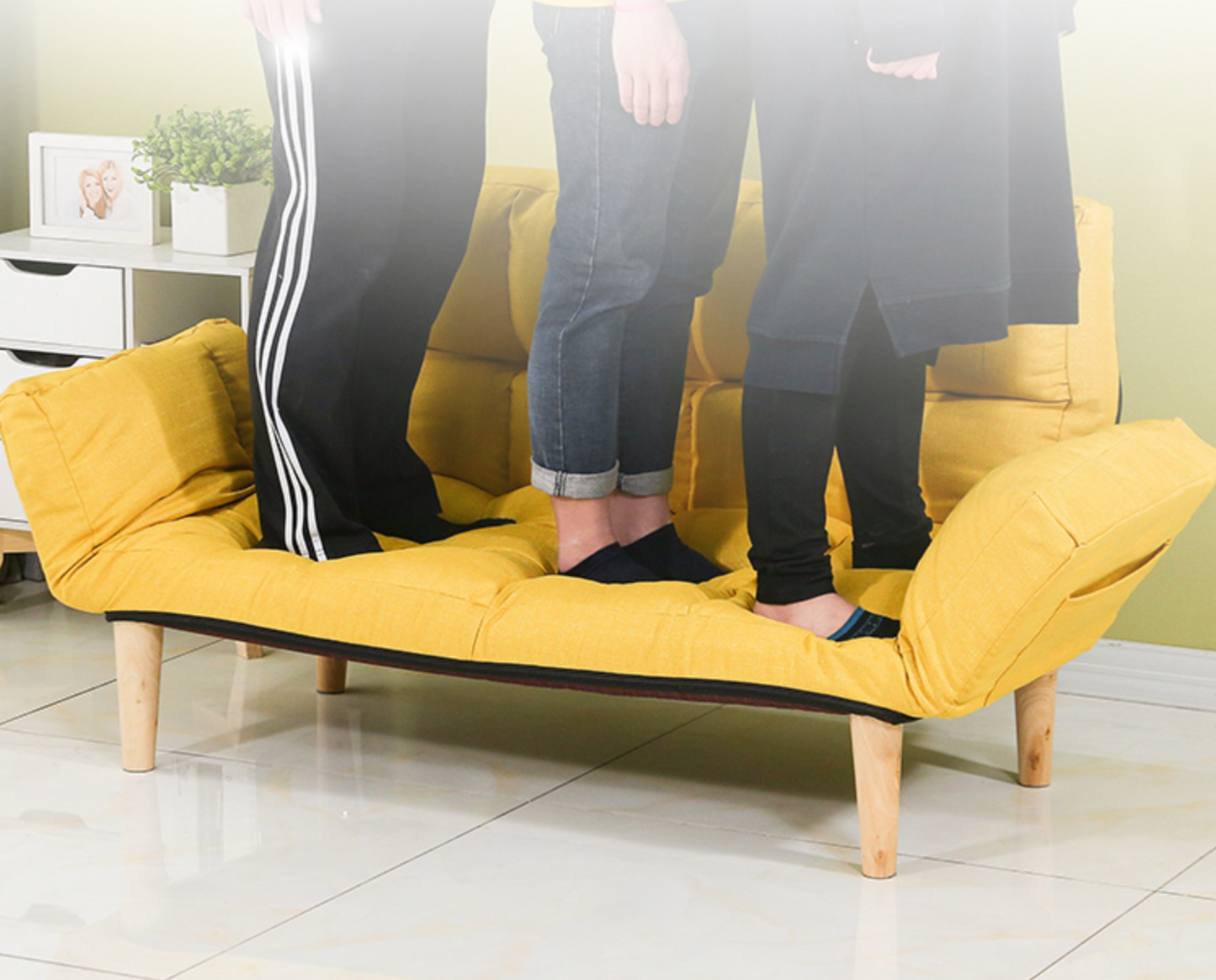 KRISTOFFER Plush Colour Pop Sofa Bed