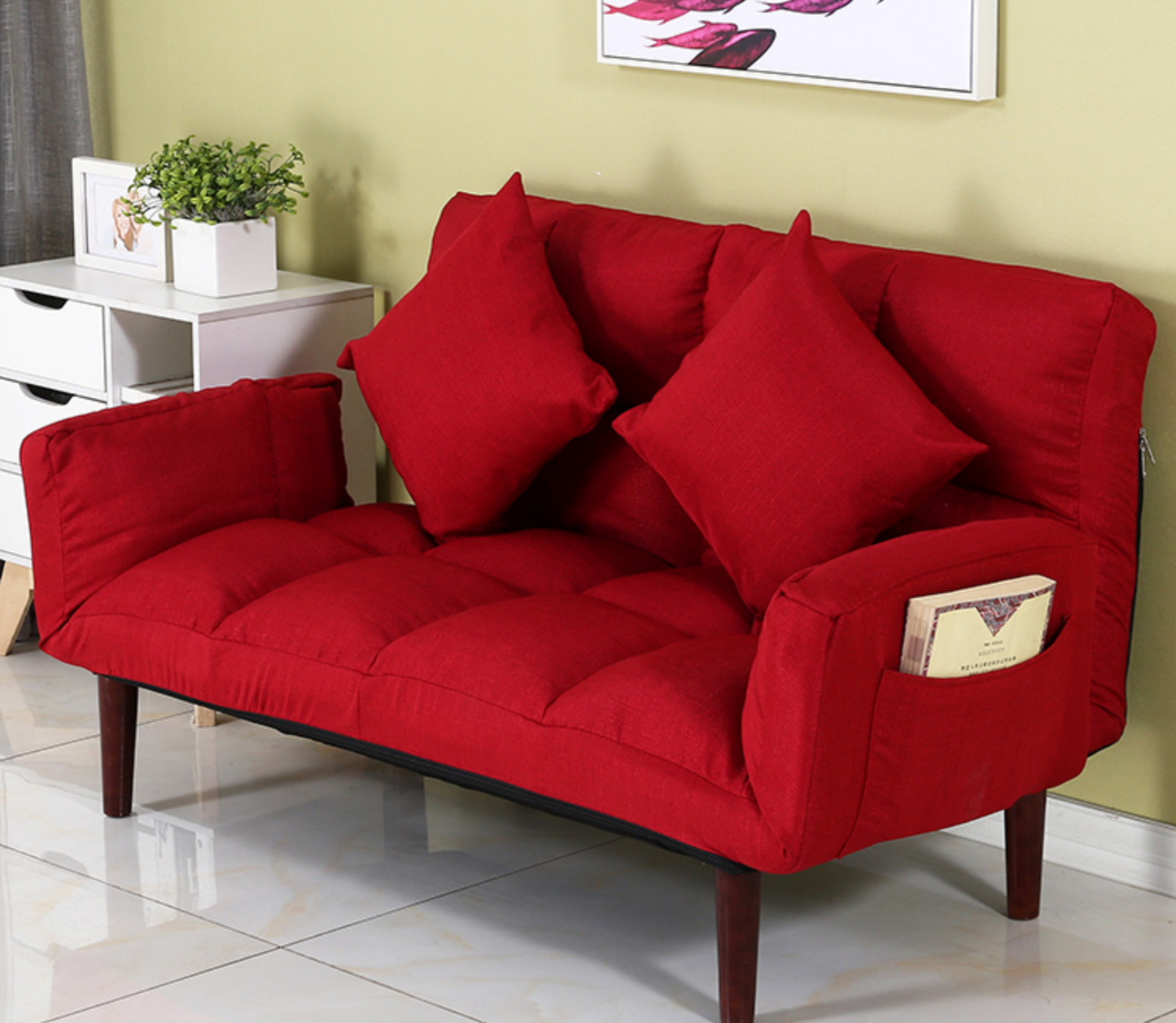 KRISTOFFER Plush Colour Pop Sofa Bed