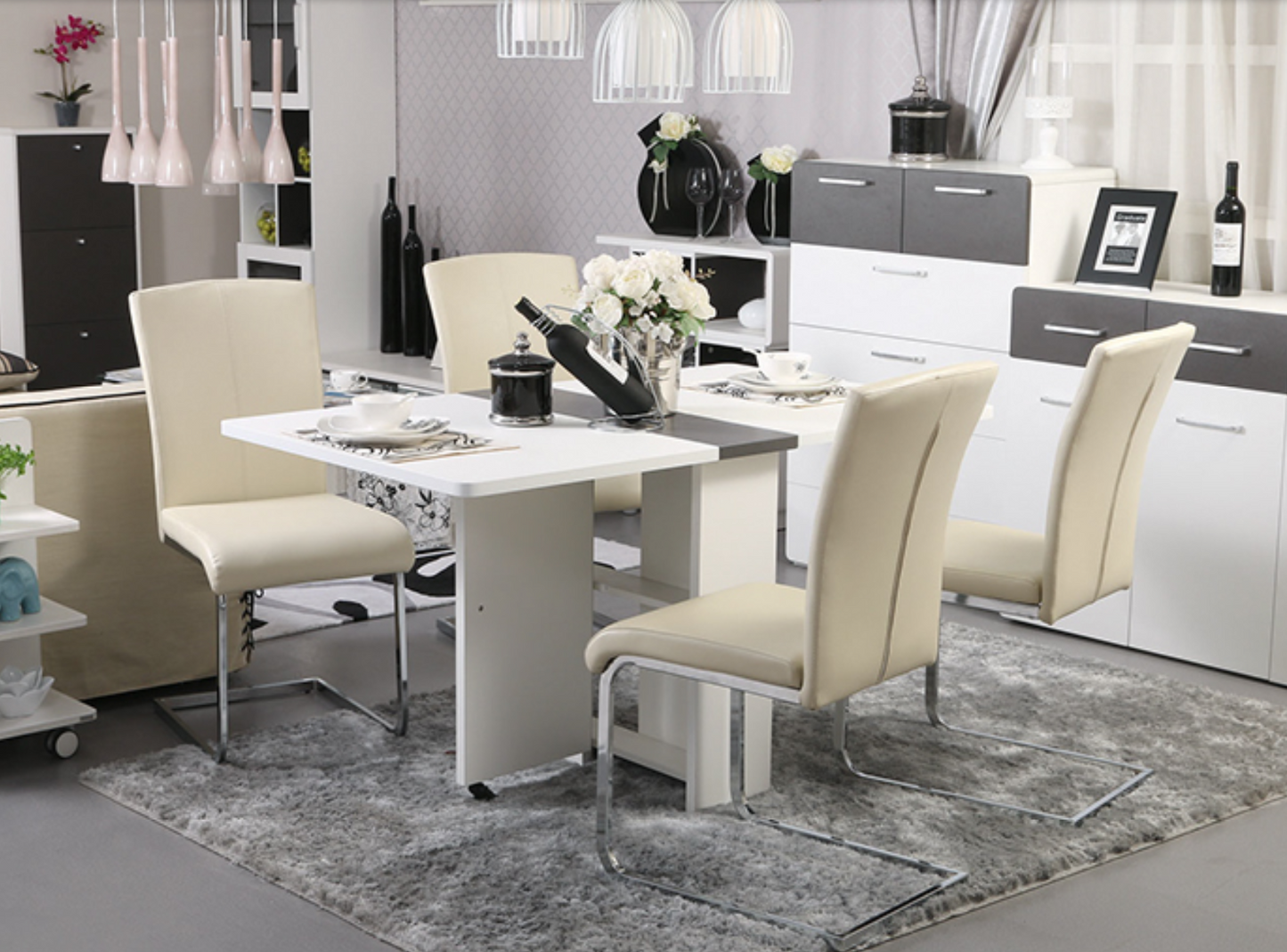 AMELIA Contemporary S Shape Dining Chair
