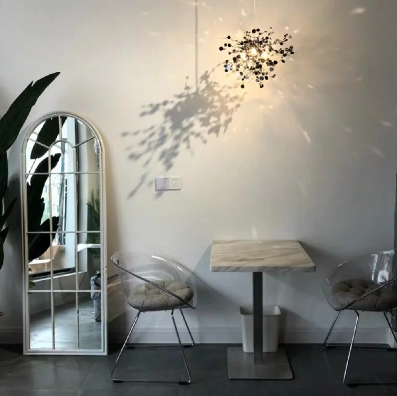 LILIAN Vintage Arched Window Mirror