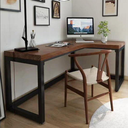 LEILA Solid Wood L Shape Writing Table
