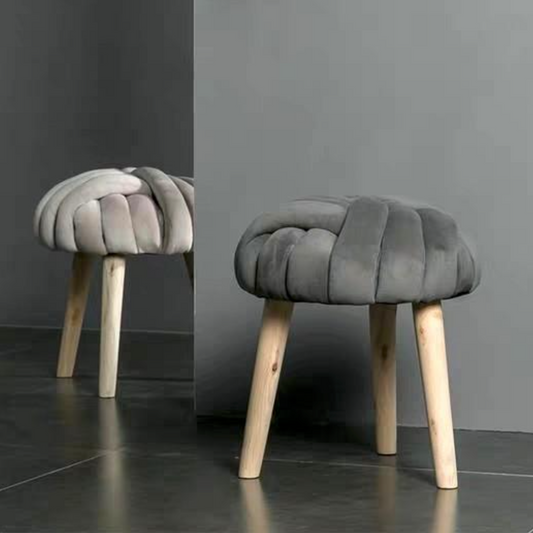CAMILLE Modern Velvet Cushion Stool