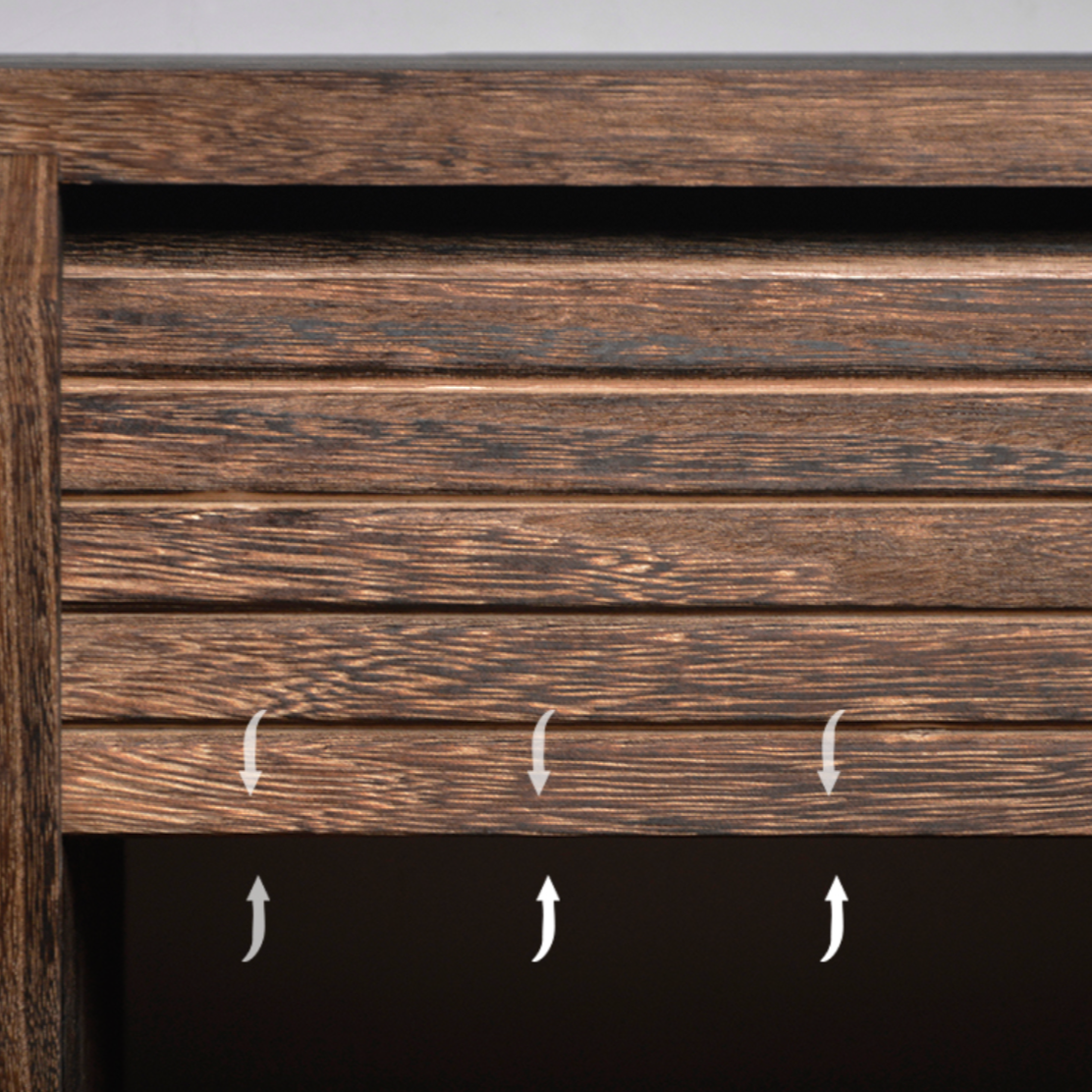 MIRACLE Solid Wood TV Stand Console Cabinet