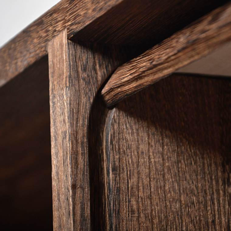 MIRACLE Solid Wood TV Stand Console Cabinet