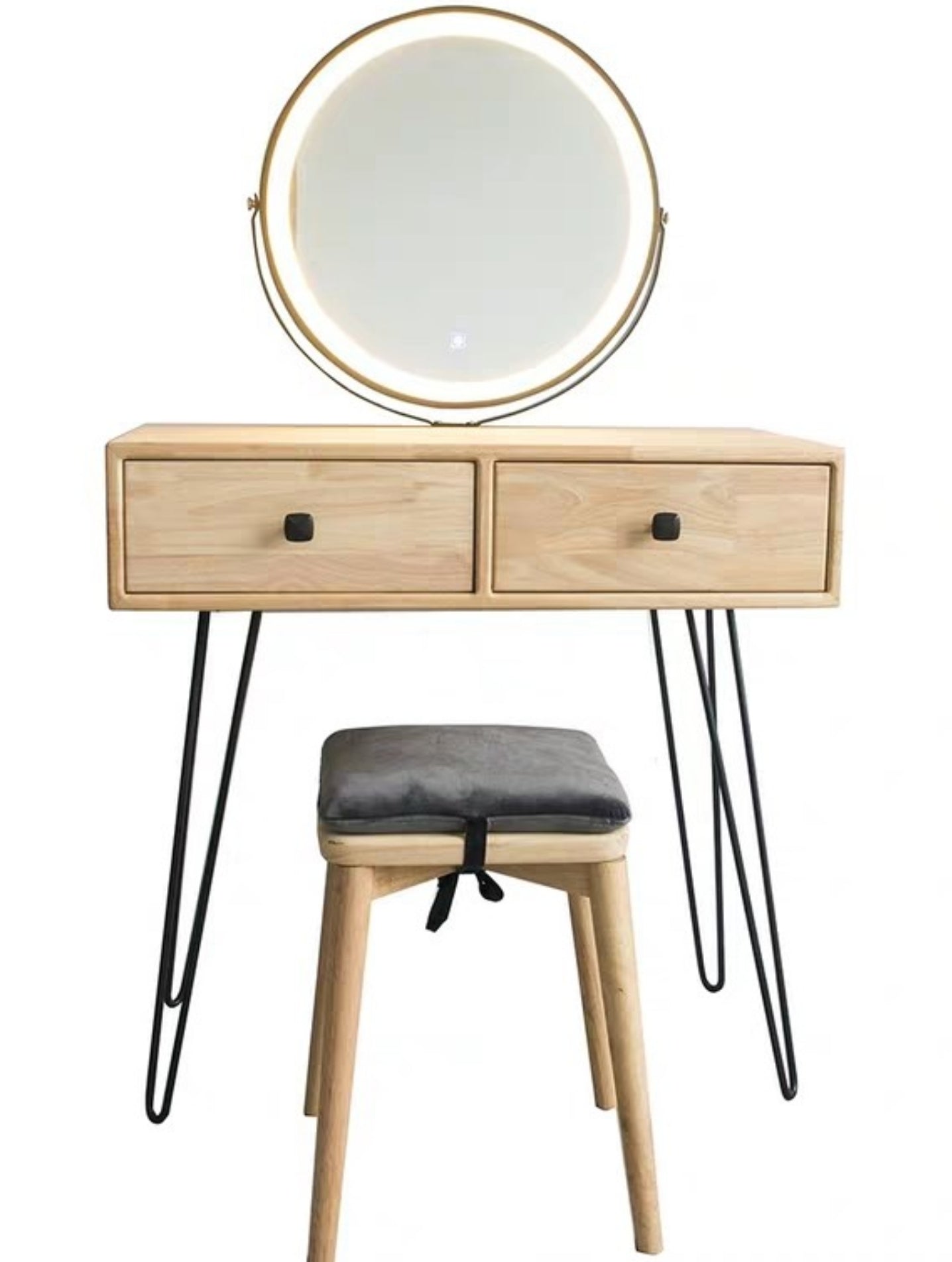 MARLEY Vintage Solid Wood Vanity Table Set