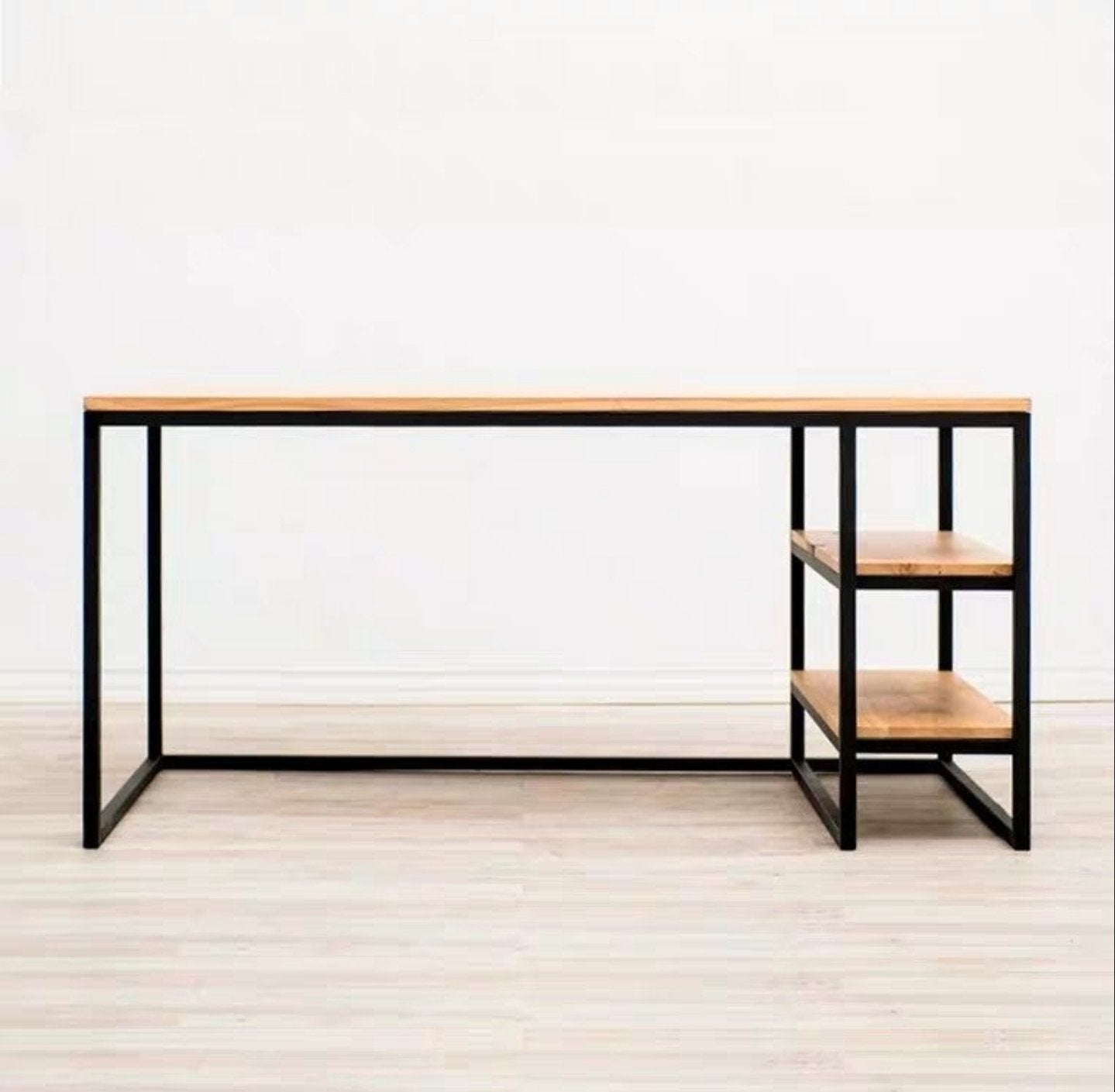 ALANA Industrial Solid Wood Study Table
