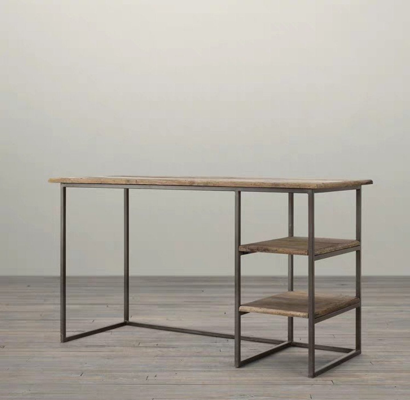 ALANA Industrial Solid Wood Study Table