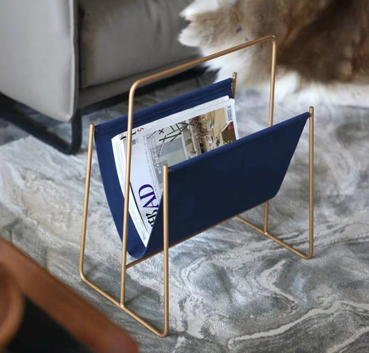 KAYLA Faux Leather Magazine Rack