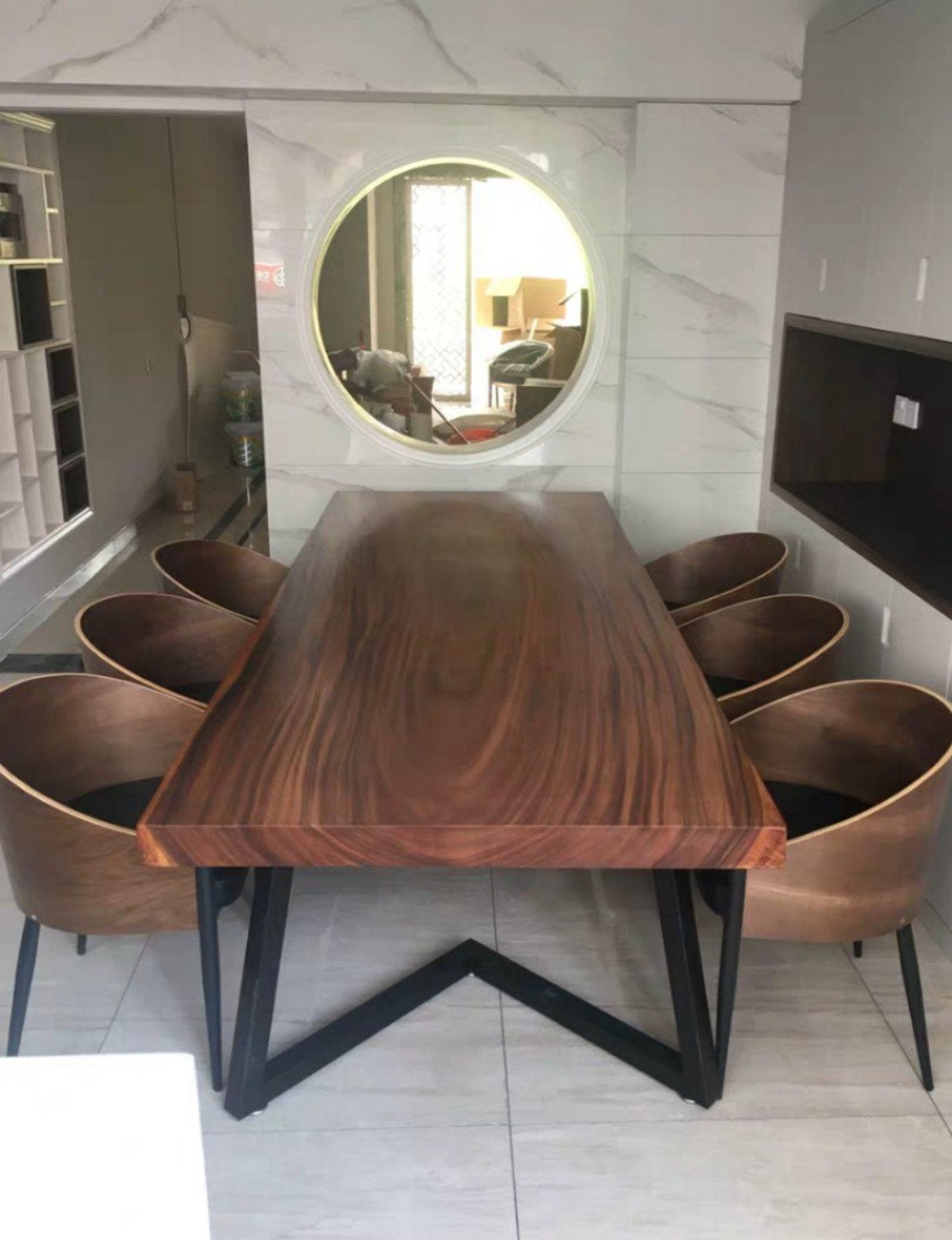 EMERSYN Postmodern Walnut Dining Chair