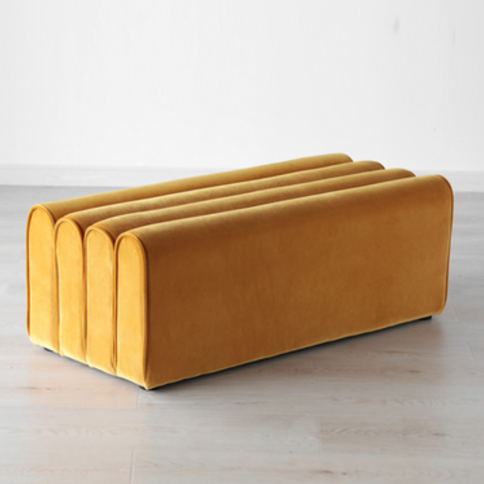 ARLETTE Creative Upholstered Bench and Ottoman