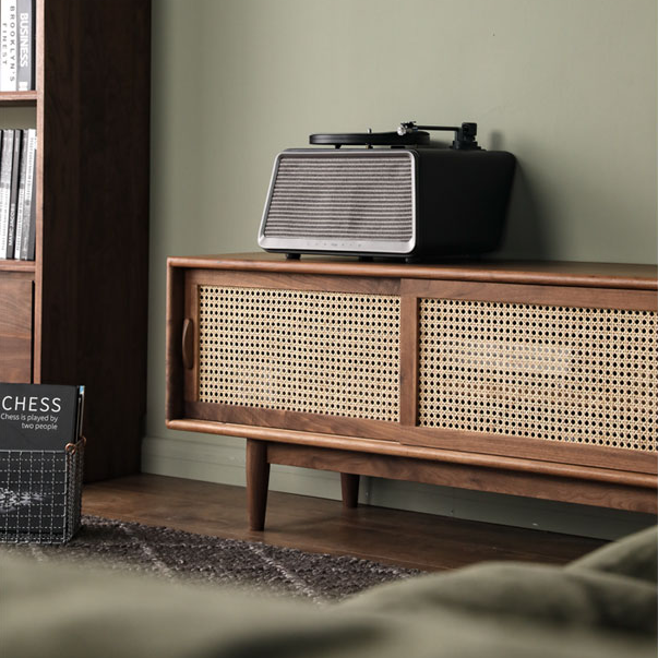 SABRINA Rattan TV Console Stand Entertainment Unit