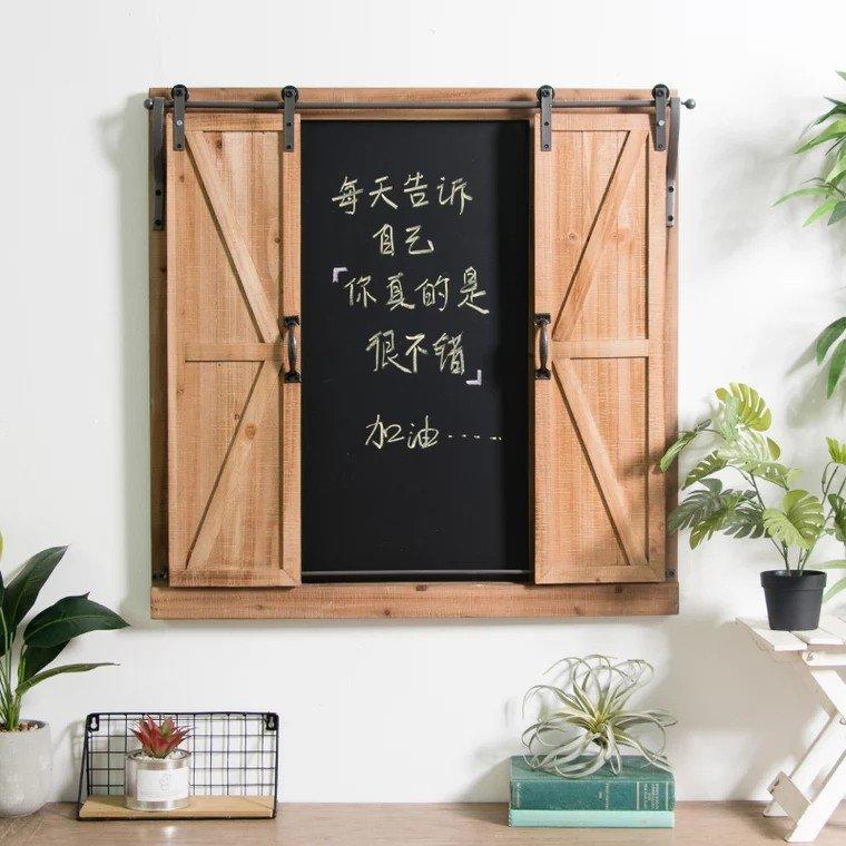 JULIA Rustic Barn Window Chalkboard