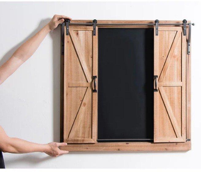 JULIA Rustic Barn Window Chalkboard
