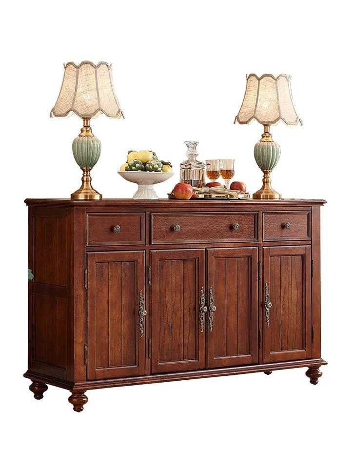 Mateo American Vintage Buffet Sideboard 4 Doors 4 Drawers