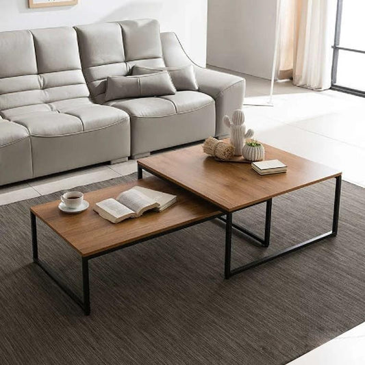 REBECCA Solid Wood Nesting Coffee Tables Center Piece