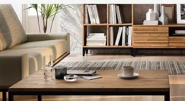 REBECCA Solid Wood Nesting Coffee Tables Center Piece