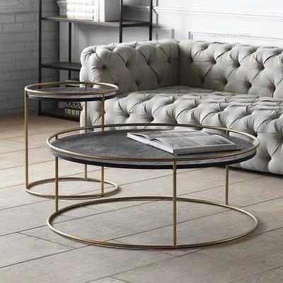 ARIANA Modern Round Marble Coffee Table