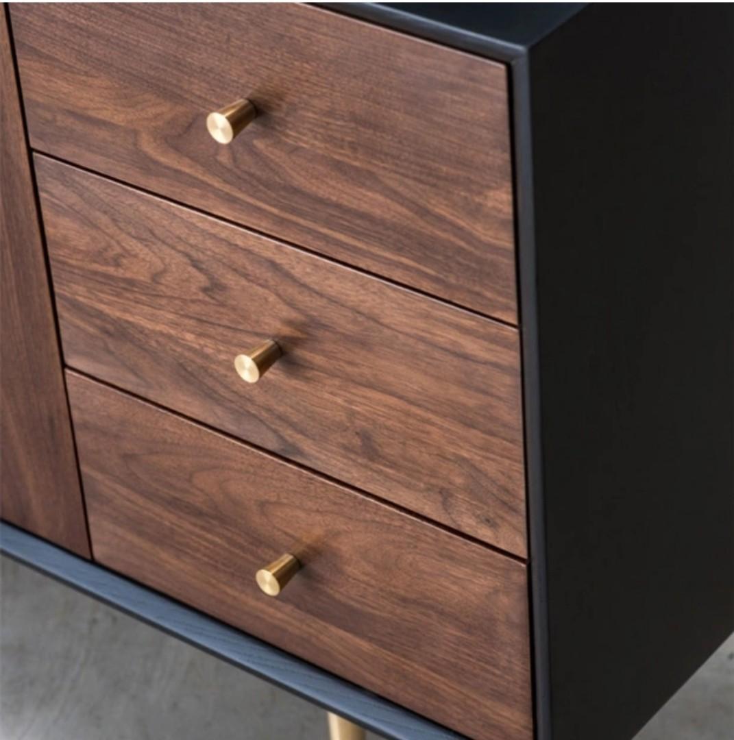 VALERIE Acacia Solid Wood Sideboard Cabinet