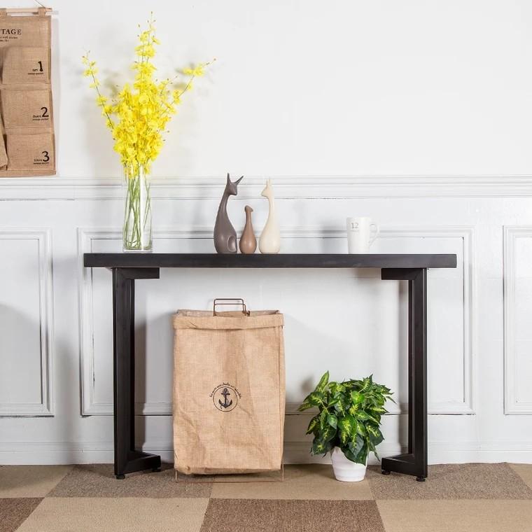 ALEXIS Rustic Solid Wood Hallway Console