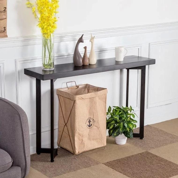 ALEXIS Rustic Solid Wood Hallway Console