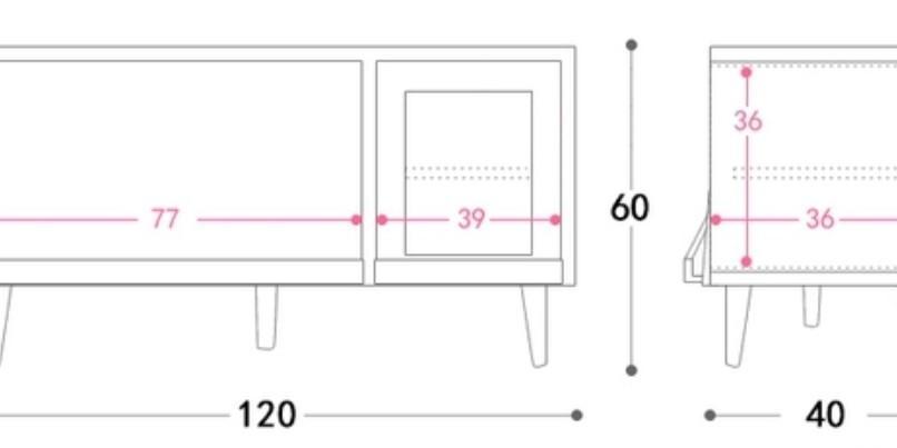 FAITH Rustic TV Console Cabinet